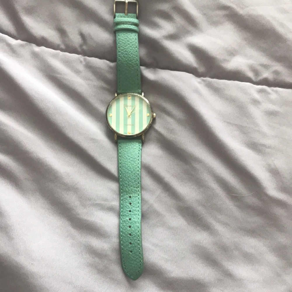 4 for $10 💗💗 Geneva teal and white watch